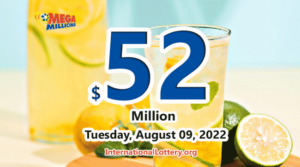 一名玩家赢得了Mega Millions的第二奖；头奖金额上升至5200万美元。